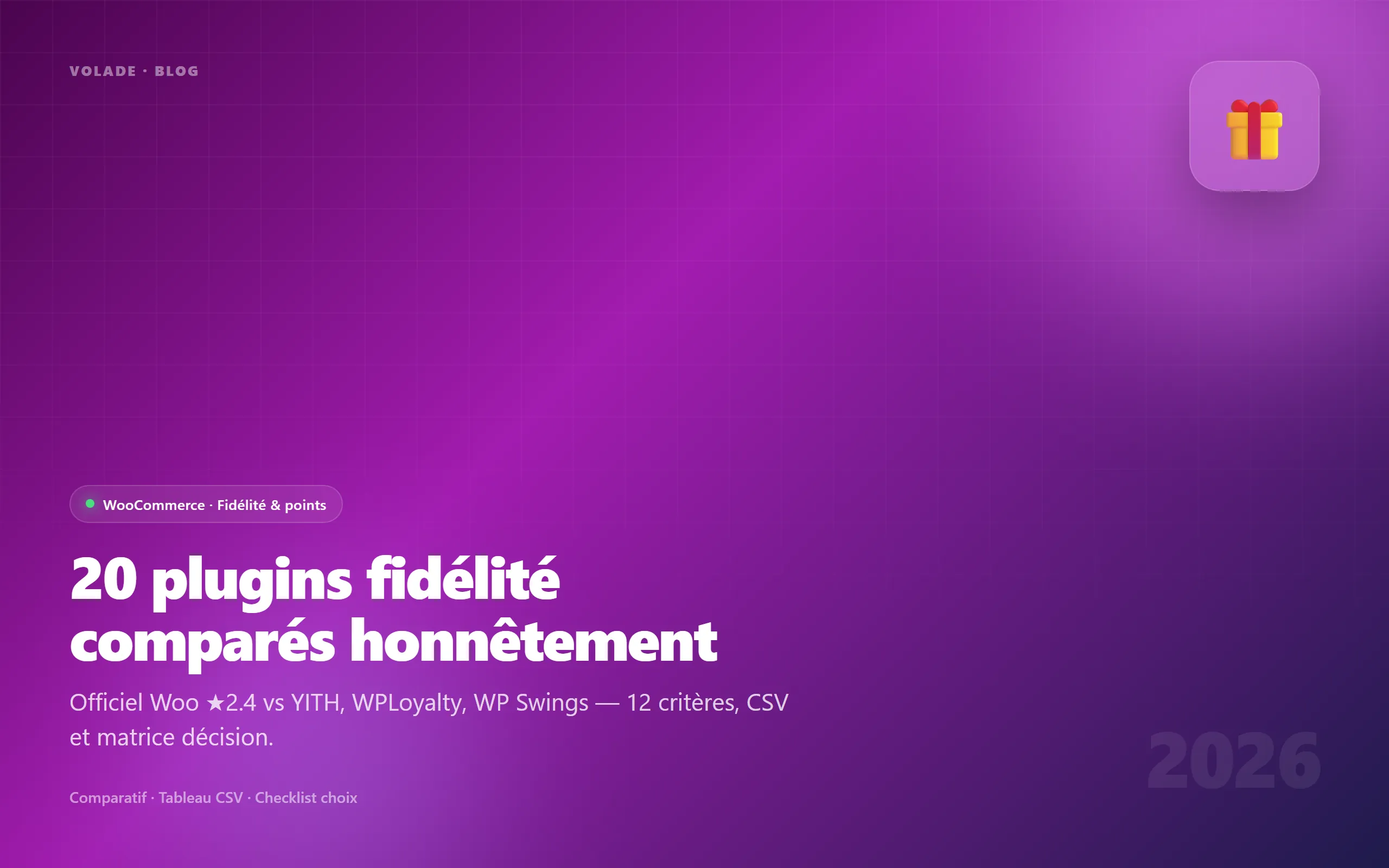 20 plugins fidélité WooCommerce comparés 2026 — points & rewards